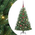 vidaXL Umelý Sklápací Vianočný Stromček Zelená 120 cm PVC a kov