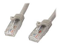 Startech 2m CAT6 Ethernet Cable, 10 Gigabit Snagless RJ45 650MHz 100W PoE Patch Cord, CAT 6 10GbE UTP Network Cable w/Strain Relief, Grey, Wiring is UL Certified/TIA - Category 6 - 24AWG (N6PATC2MGR) - Patch kábel - RJ-45 (M) do RJ-45 (M) - 2 m - UTP - CAT 6 - prevedenie bez hrbolčeka - sivá