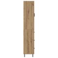 vidaXL Highboard Remeselný dub 34,5 x 34 x 180 cm Kompozitné drevo