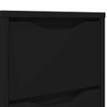 vidaXL Nočné stolíky 2 ks Čierna 30,5 x 30 x 43 cm Kompozitné drevo