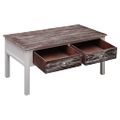 vidaXL Konferenčný stolík hnedý 100x50x45 cm drevený