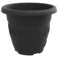 vidaXL Kulatý kvetináč 24 ks Čierna Ø 26 x 21.5 cm Plast