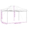 vidaXL Skladací pop-up párty stan oranžový 440x292x315 cm