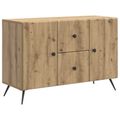 vidaXL Servírovacia skriňa Dub artisan 89 x 34,5 x 60 cm