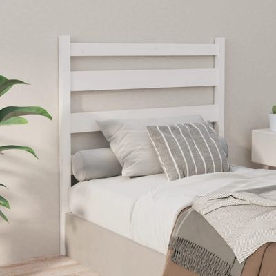 vidaXL Čelo postele biele 106x4x100 cm masívna borovica