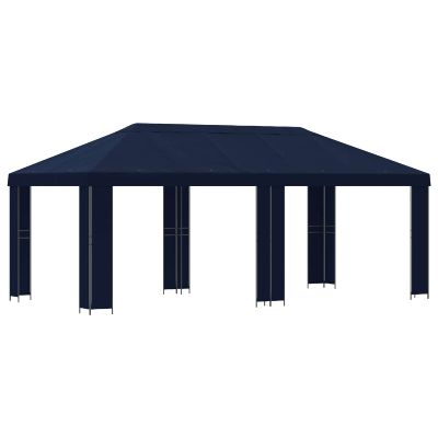 vidaXL Záhradný altánok 6 x 3 m Modrá Polyester a oceľ 190
