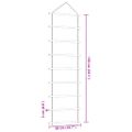 vidaXL Nástenná dekorácia v tvare rebríka 50x150 cm prírodná vetva