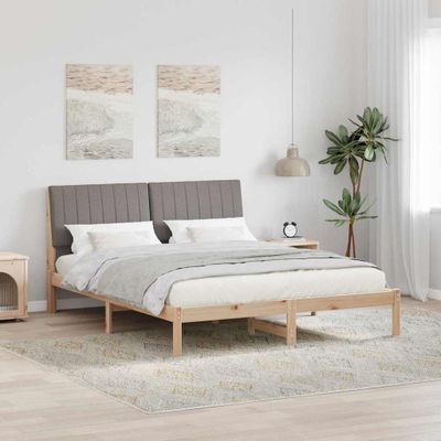 vidaXL Rám postele Hnedá 160 x 200 cm Masívne borovicové drevo