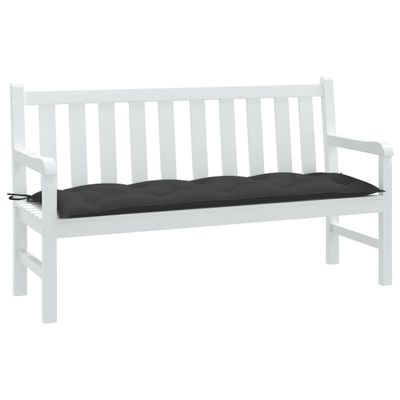 vidaXL Podložka na záhradnú lavičku antracit. melanž 150x50x7cm látka