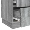 vidaXL Nočný stolík Sivá sonoma 43 x 34,5 x 44,5 cm Kompozitné drevo