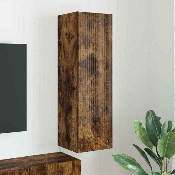vidaXL TV nástenná skriňa Dymová dub 30 x 31 x 100 cm Kompozitné drevo