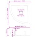 vidaXL Umývadlo Sivá (38-45) x (38-45) x 12 cm Riečna skala
