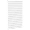 vidaXL Zebra roleta biela 145x230 cm šírka látky 140,9cm polyester