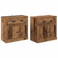 vidaXL Komody 2 ks Staré drevo 70 x 35,5 x 67,5 cm Kompozitné drevo