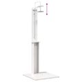 vidaXL Externá sprcha 206 cm Biela