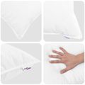 vidaXL Sada prikrývok s vankúšom 3 ks Biela Husacia perie