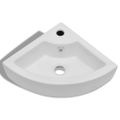 vidaXL Umývadlo s prepadom 45x32x12,5 cm, biele