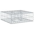 vidaXL Gabiónová vyvýšená posteľ 60 x 60 x 20 cm Pozinkovaná oceľ