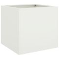 vidaXL Kvetináče 2 ks biele 49x47x46 cm oceľ