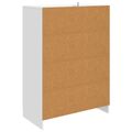 vidaXL Servírovacia skriňa Biela 66 x 34,5 x 92 cm Kompozitné drevo