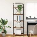 vidaXL Regál na knihy 5 úrovní 60 x 30 x 183 cm Kompozitné drevo