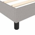 vidaXL Posteľný rám s boxspringom bledosivý 120x200 cm látka