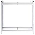 VidaXL 2-vrstvová polička na pneumatiky strieborná 110x40x109 cm Oceľ