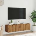 vidaXL Nástenná TV skrinka dub artisan 120x30x30 cm kompozitné drevo