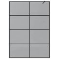 vidaXL Stena walk-in sprchy Čierna 140 x 195 cm tvrdené sklo