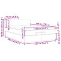 vidaXL Čelo postele s LED tmavomodré 100x5x118/128 cm zamat