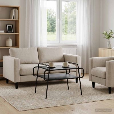 vidaXL Konferenčný stolík Čierny dub 70 x 50 x 51 cm Kompozitné drevo