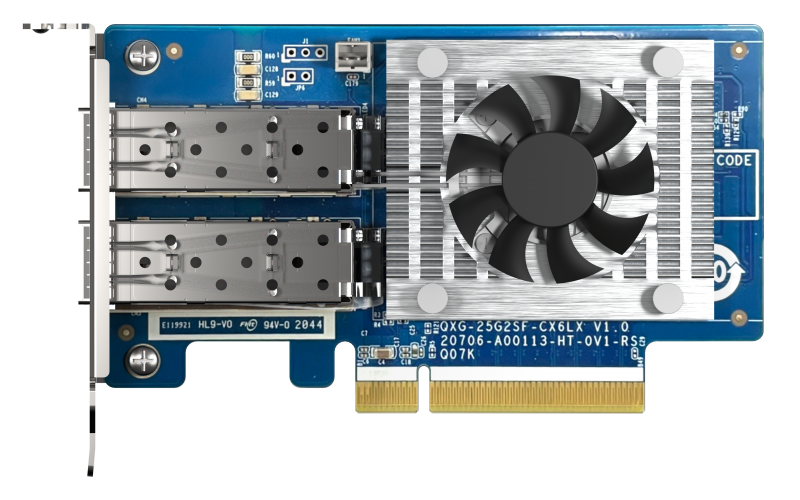 QNAP QXG-25G2SF-CX6 - 25GbE (2porty) PCIe karta, nízky profil, PCIe Gen4 x8