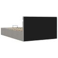 vidaXL Hydraulický posteľný rám+úložný priestor, LED, látka 120x200 cm