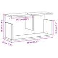 vidaXL Nástenná skrinka 60x20x30 cm dub artisian kompozitné drevo