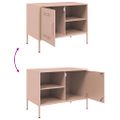 vidaXL TV skrinky 2 ks ružové 68x39x50,5 cm oceľ