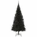 vidaXL Vianočný stromček Čierna 210 cm PVC