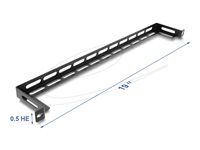 Delock 19" 0,5U L-panel 80 mm s
