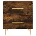 vidaXL Nočné stolíky 2 ks dymový dub 40x35x47,5 cm kompozitné drevo