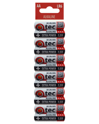 QTEC AA / LR6/UM3 Extra power Alkalická batéria / 12ks BLISTR
