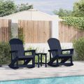 vidaXL Adirondack hojdacie kreslá 2 ks Námornícka modrá HDPE