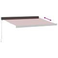 vidaXL Ručne zaťahovacia markíza vínová 350x250 cm