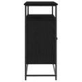 vidaXL Servírovacia skriňa Čierny dub 100 x 35 x 80 cm
