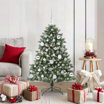 vidaXL Umelý vianočný stromček Zelená 120 cm PVC, plast a oceľ