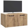 vidaXL Nástenná TV skrinka 59,5 x 41 x 30 cm Dub artisan