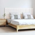 vidaXL Nástenné čelo postele biele 166x3x60 cm masívna borovica