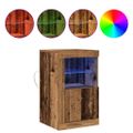 vidaXL LED komoda 2 ks 41 x 37 x 67 cm Kompozitné drevo Staré drevo