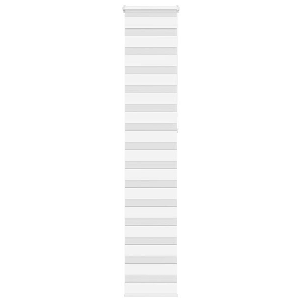 vidaXL Zebra roleta biela 50x230 cm šírka látky 45,9 cm polyester