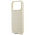 Puzdro Guess Croco Triangle Logo MagSafe pre iPhone 17 Pro Max zlaté