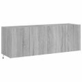 vidaXL TV nástenné skrinky s LED svetlami 2 ks sivé sonoma 60x35x41 cm