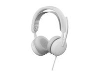 Logitech Zone Wired 2 for Business - Náhlavná súprava - náhlavné - káblové - odstránenie šumu - biela - certifikované pre Microsoft Teams